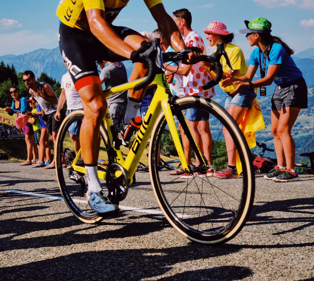 Le Tour de France bicycle and fans yellow jersey life lessons Generative Change Life Changing Coaching Online and By Phone