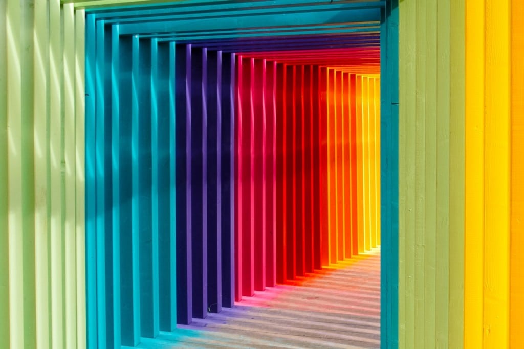 Rainbow tunnel of bars the key to thriving in lockdown Generative Change Life Changing Coaching Online and By Phone